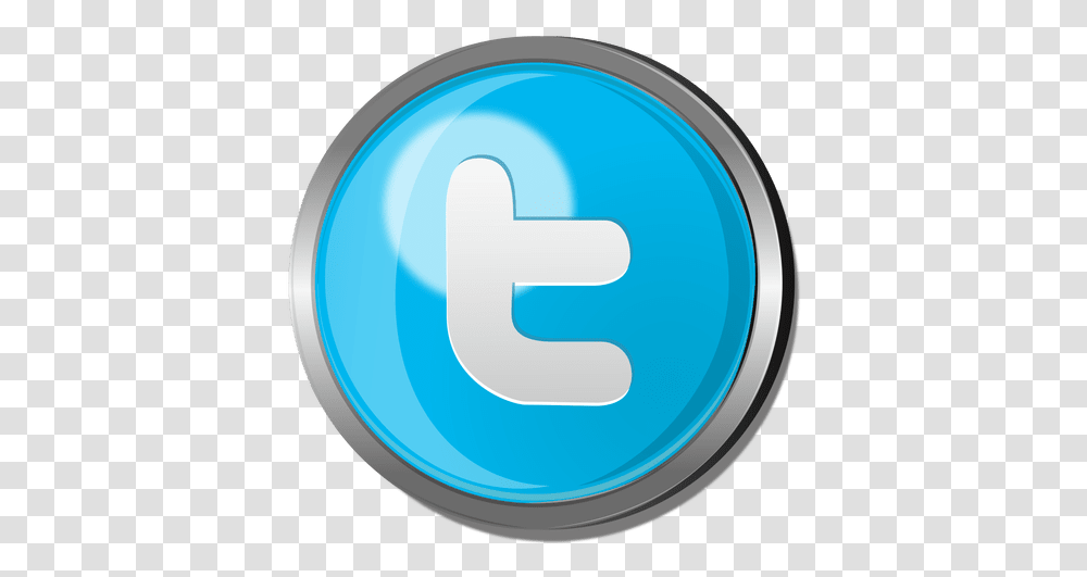 Twitter Icon Circle & Clipart Free Download Logo De Twitter Redondo, Symbol, Trademark, Text, Number Transparent Png