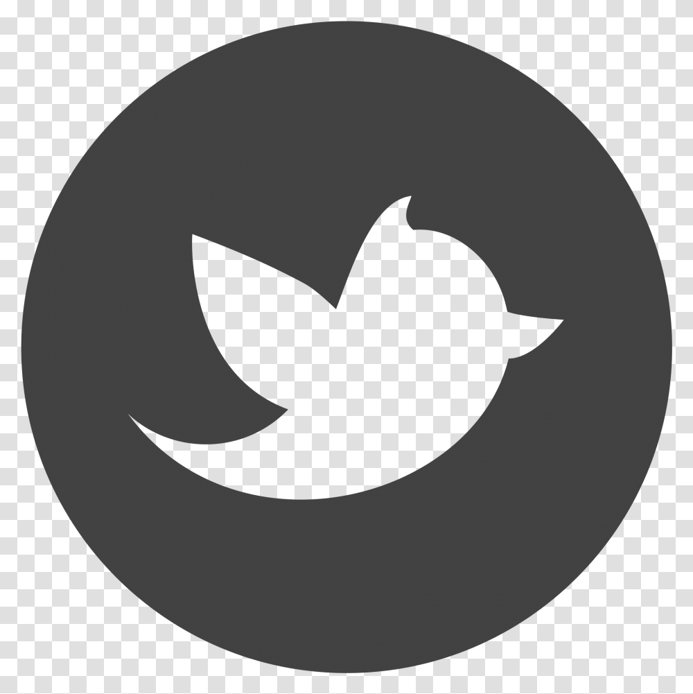 Twitter Icon Twitter Logo Black Circle, Symbol, Bird, Animal, Trademark Transparent Png