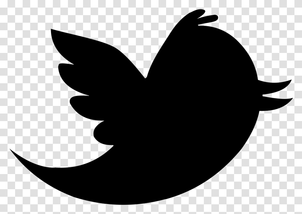 Twitter Logo Icon Free Download, Silhouette, Stencil, Bird Transparent Png