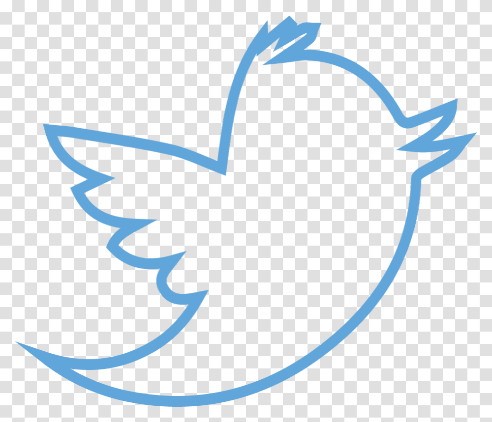 Twitter Logo Outline Background, Animal, Bird, Flying Transparent Png