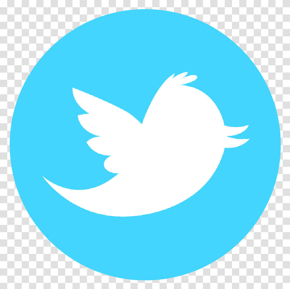 Twitter Logo Rond Light Blue Youtube Icon, Symbol, Trademark, Sphere, Animal Transparent Png