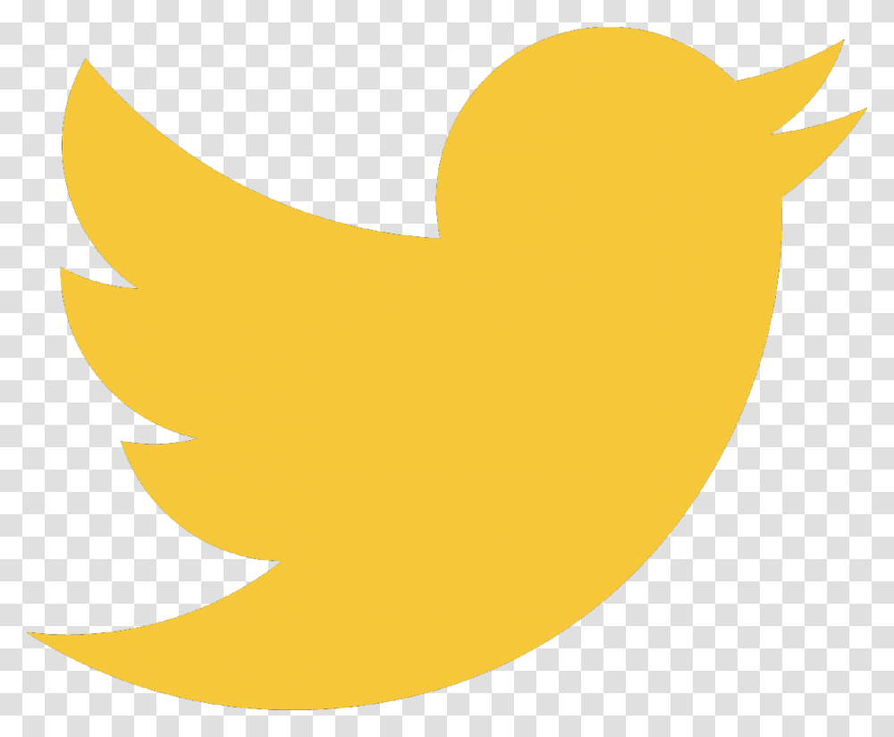 Twitter Logo Yellow Download Yellow Twitter Logo, Bird, Animal Transparent Png