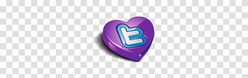 Twitter Purple Heart Icon, Light Transparent Png