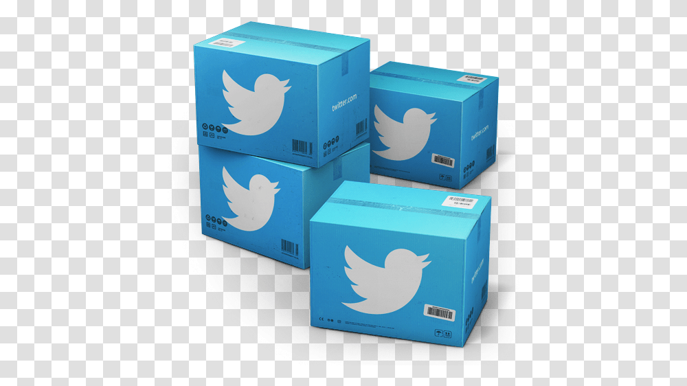 Twitter Shipping Box Vector Icons Free If You Rotate The Twitter, Cardboard, Carton, Bird, Animal Transparent Png