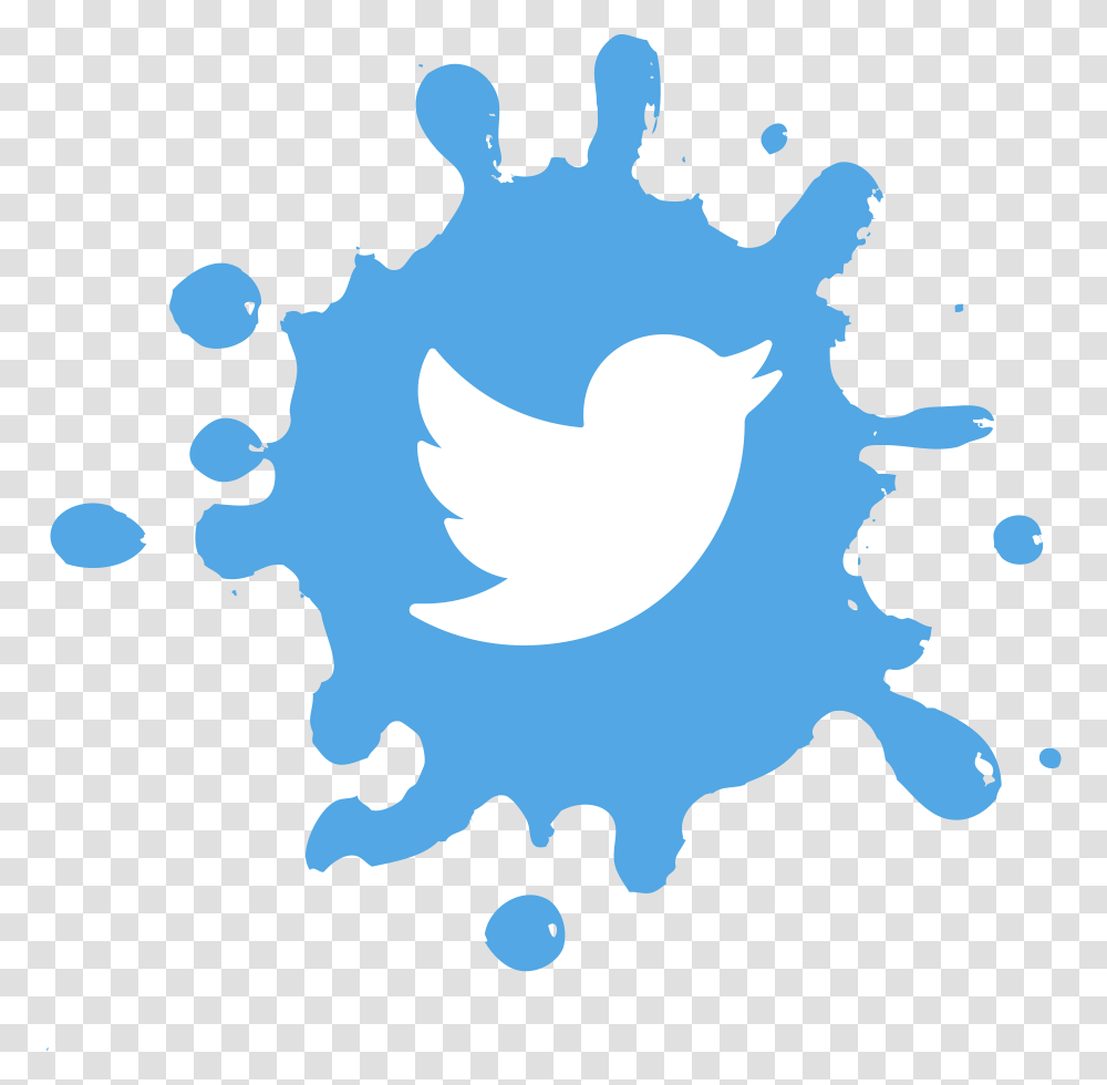 Twitter Splash Icon Image Free Download Searchpng Twitter Splash Logo, Bird, Animal, Stain, Outdoors Transparent Png