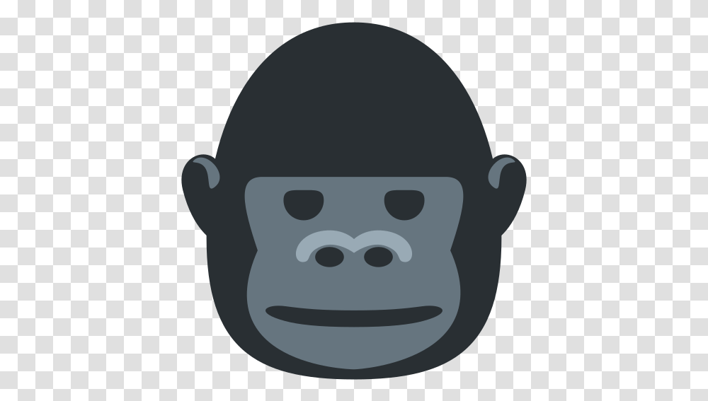 Twitter Twemoji 111 71347 Images Pngio Discord Gorilla Emoji, Head, Face, Stencil, Label Transparent Png