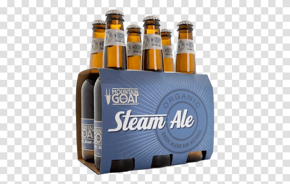 Two 6 Packs Of Mountain Goat Organic Steam Ale For Mountain Goat Steam Ale Organic, Beer, Alcohol, Beverage, Drink Transparent Png
