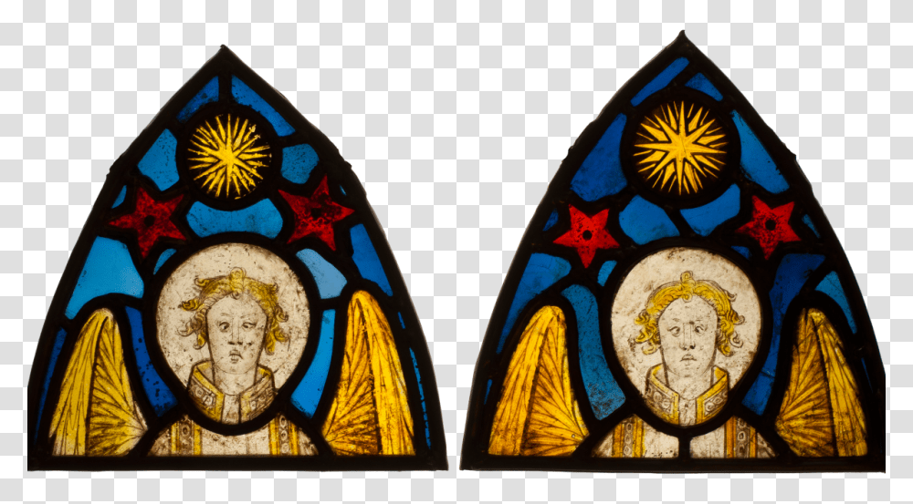 Two Angels C Stained Glass Transparent Png