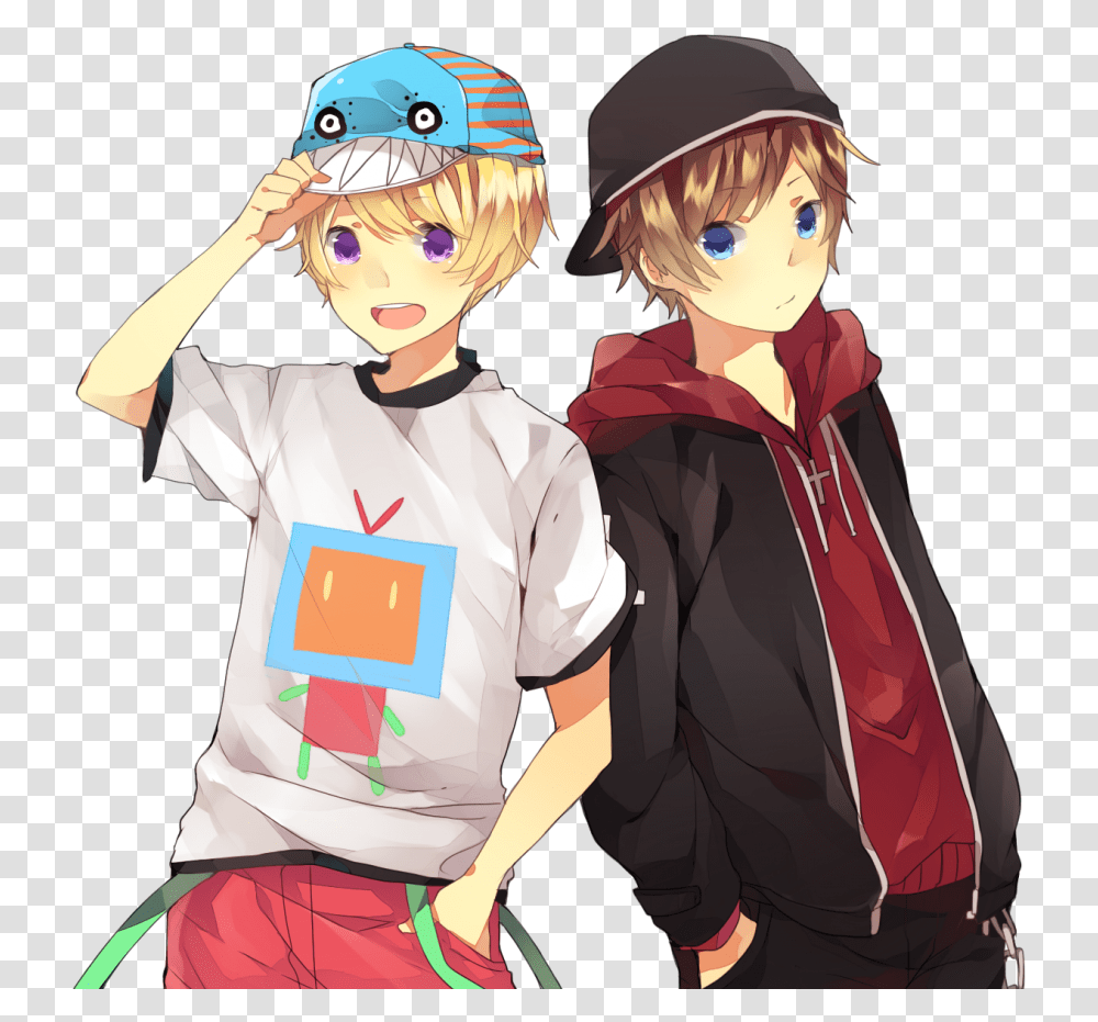Two Anime Boys Image Anime Boys In Underwear, Comics, Book, Person, Human Transparent Png