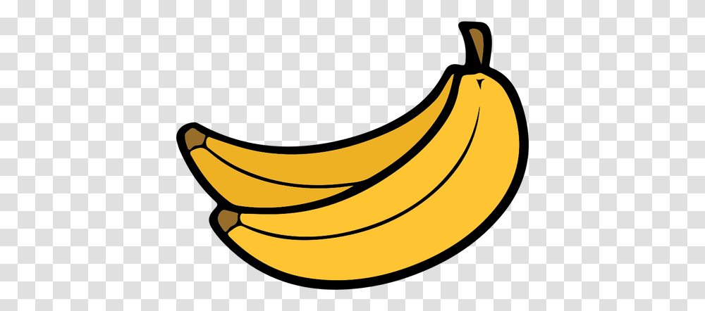 Two Bananas Clip Art, Fruit, Plant, Food Transparent Png