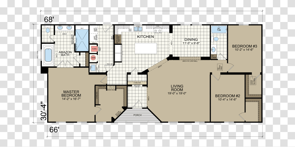 Two Bedroom Champion Homes Floor Plans, Diagram, Plot Transparent Png