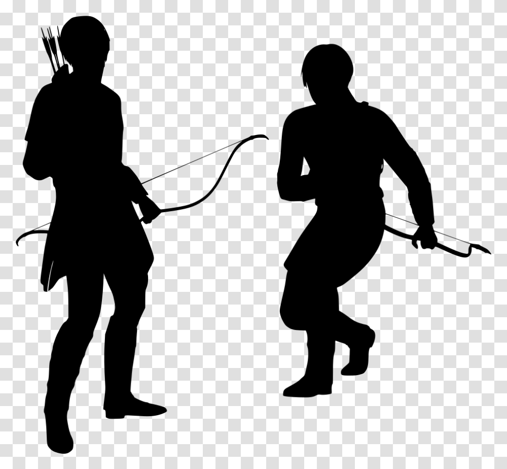 Two Brother Silhouette, Gray, World Of Warcraft Transparent Png