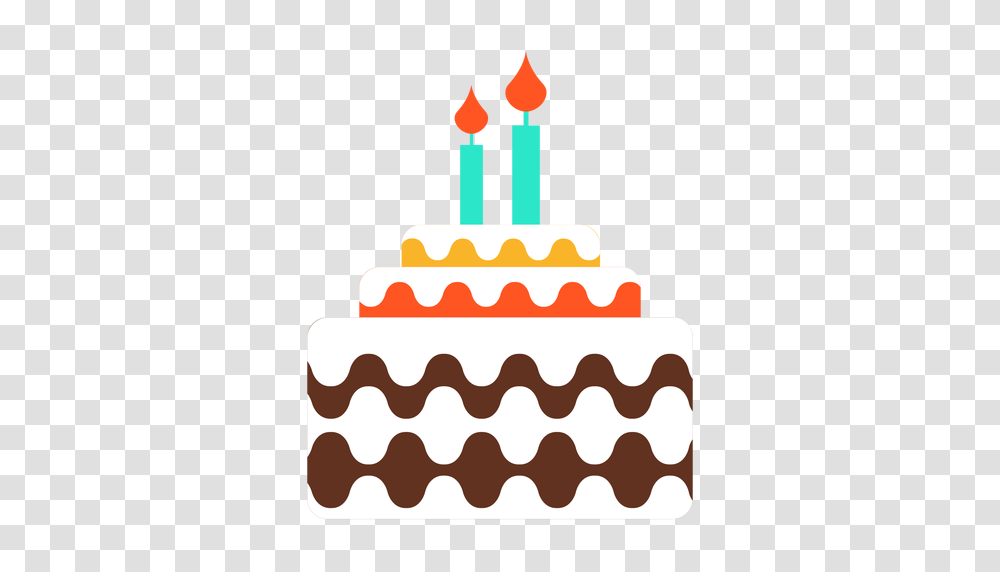 Two Candles Birthday Cake Icon, Dessert, Food, Cream, Creme Transparent Png