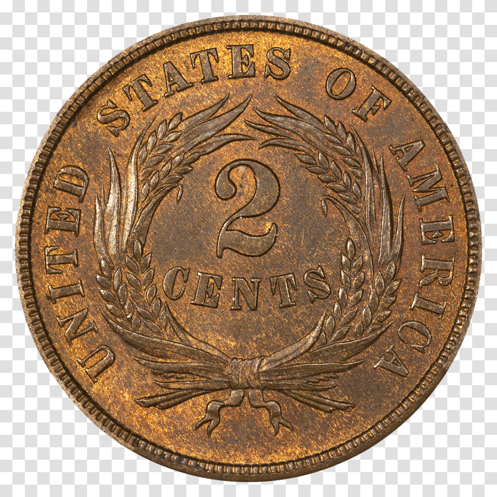 Two Cent Reverse, Coin, Money, Rug, Dime Transparent Png