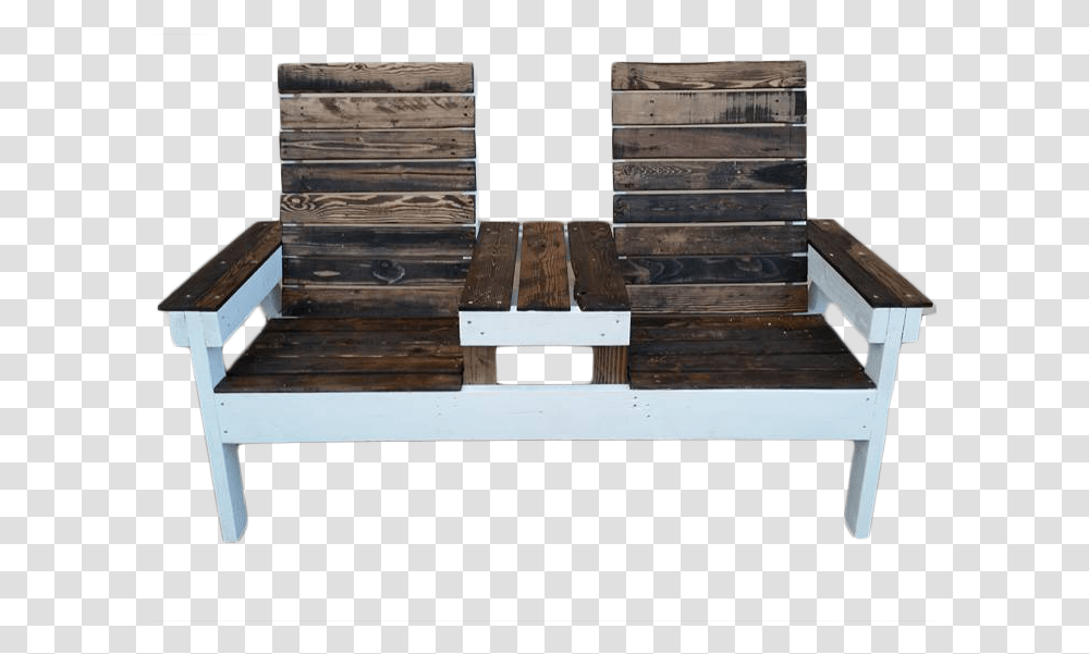 Two Chair Patio Set Patio Chairs With Built In Table, Wood, Tabletop, Furniture, Plywood Transparent Png