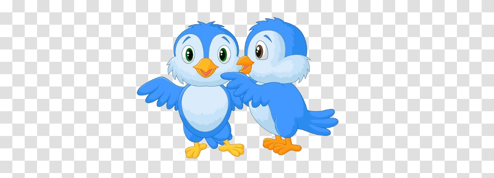 Two Cute Bird Clipart, Animal, Fowl, Poultry, Toy Transparent Png