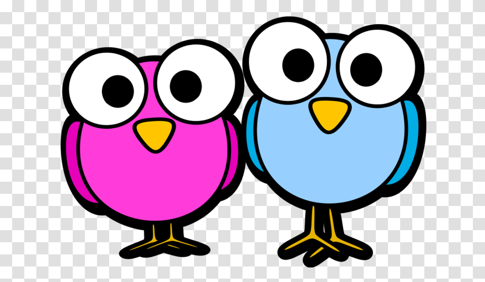 Two Cute Bird Clipart, Animal, Penguin Transparent Png