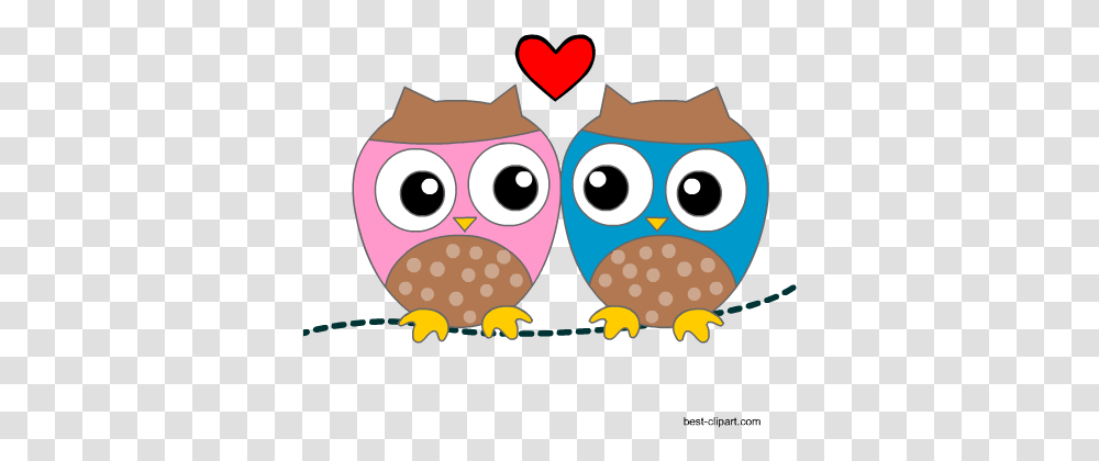 Two Cute Owls Free Clip Art For Valentines Day, Food, Outdoors, Heart Transparent Png