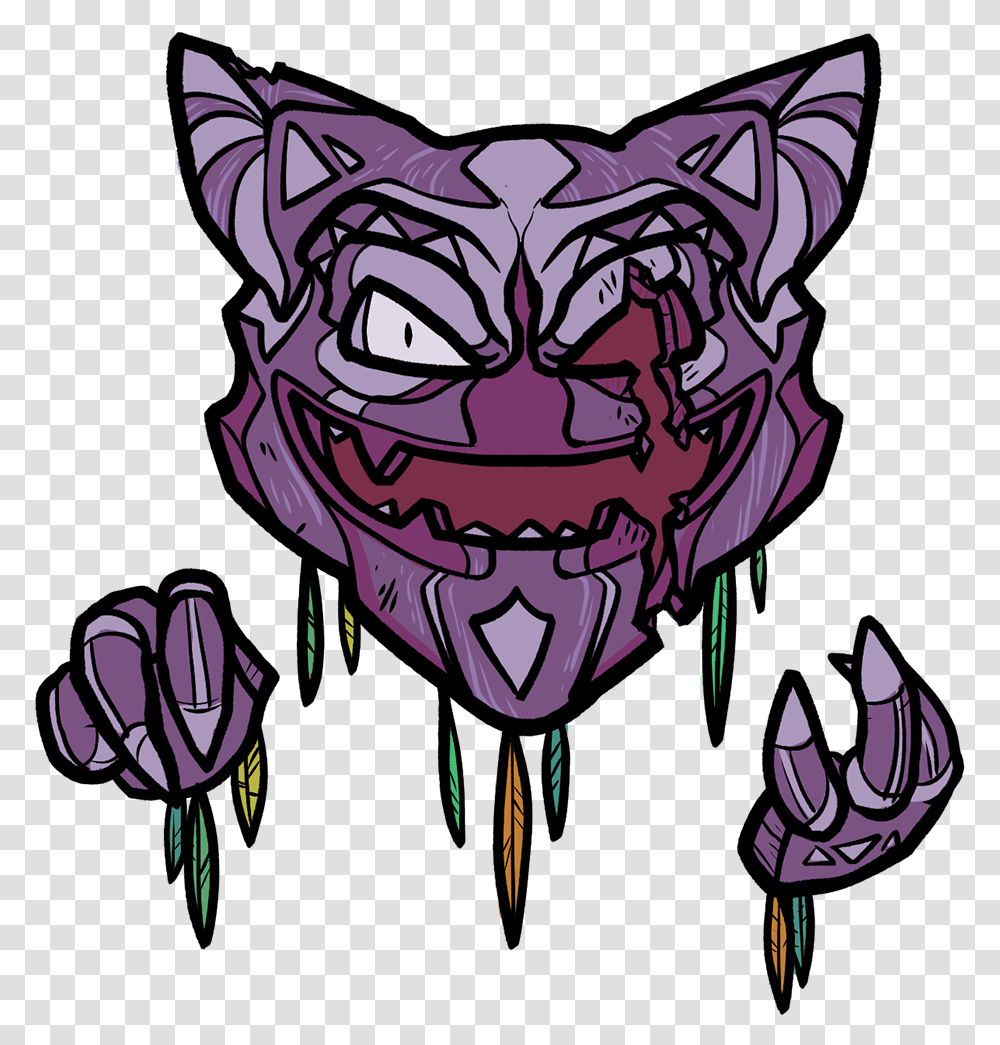 Two Different Evolutionary Lines For Cute Haunter, Art, Graphics, Pet, Animal Transparent Png