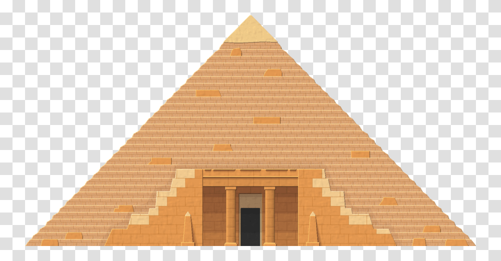 Two Dimensional Pyramid Pyramids Egypt, Architecture, Building, Triangle Transparent Png