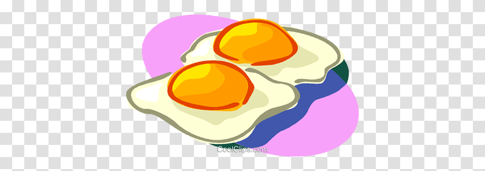 Two Eggs Breakfast Royalty Free Vector Clip Art Illustration, Food Transparent Png