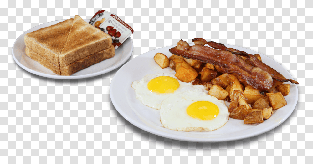 Two Eggs With Home Fries, Food, Bread, Breakfast, Toast Transparent Png