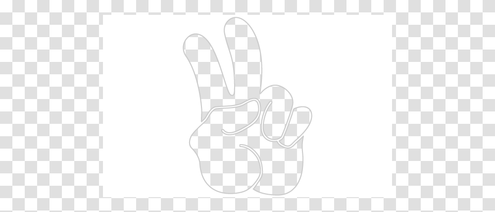 Two Finger Peace, Hand, Fist, Stencil Transparent Png