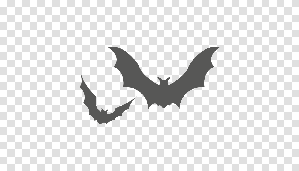 Two Flying Bats Silhouette, Animal, Mammal, Wildlife, Bird Transparent Png