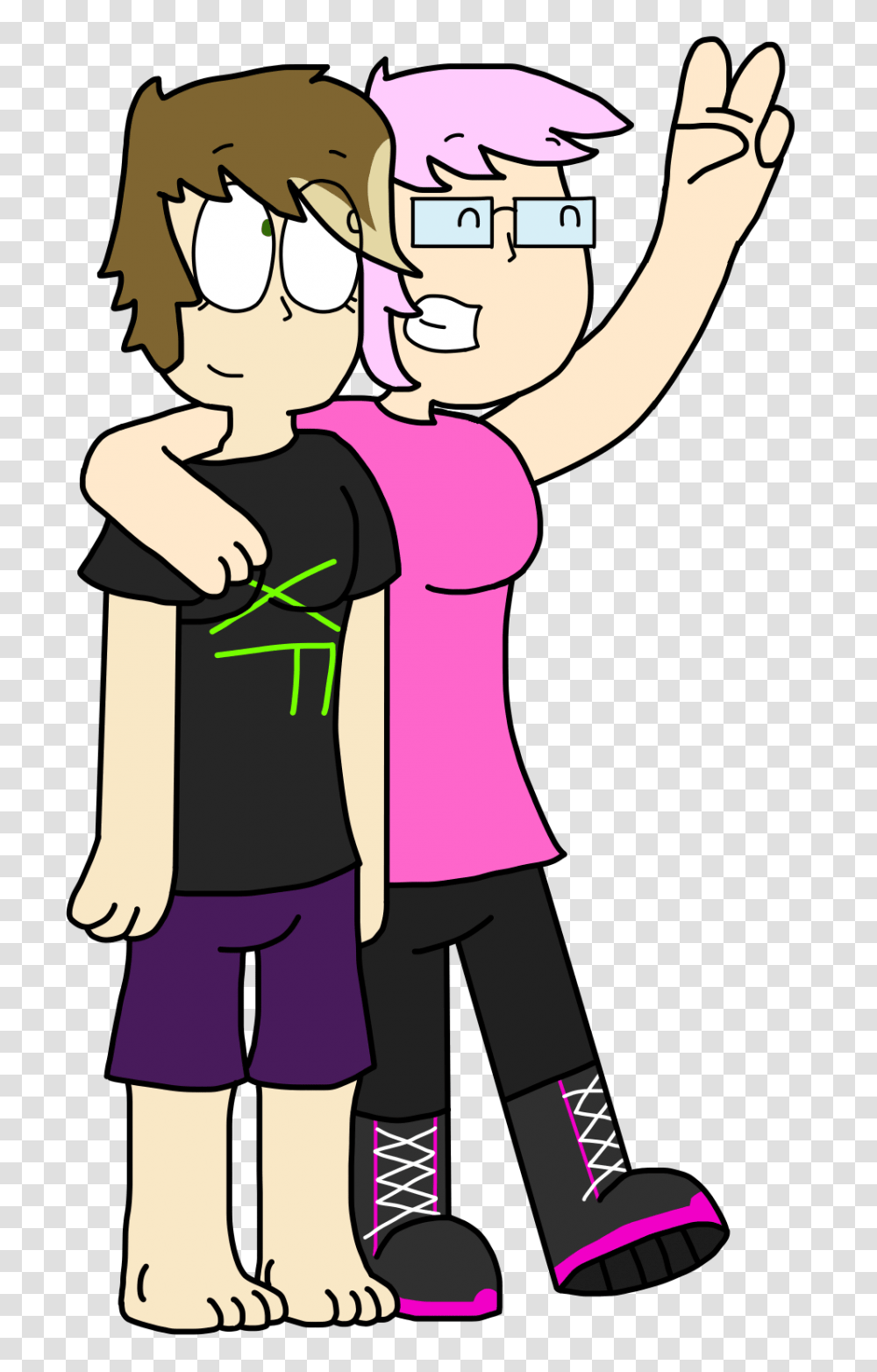 Two Friends, Person, Female, Girl Transparent Png