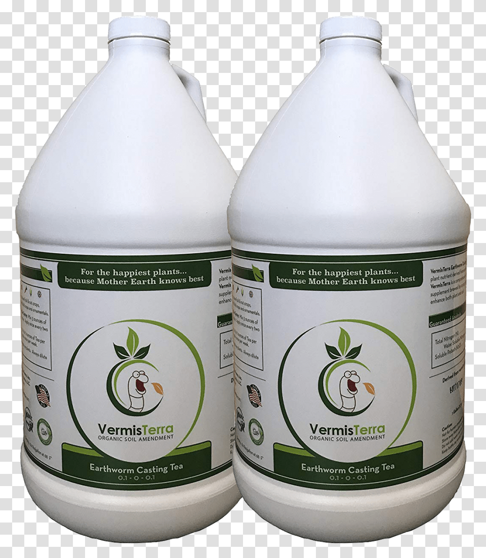 Two Gallons01 Earthworm Tea, Label, Bottle, Syrup Transparent Png