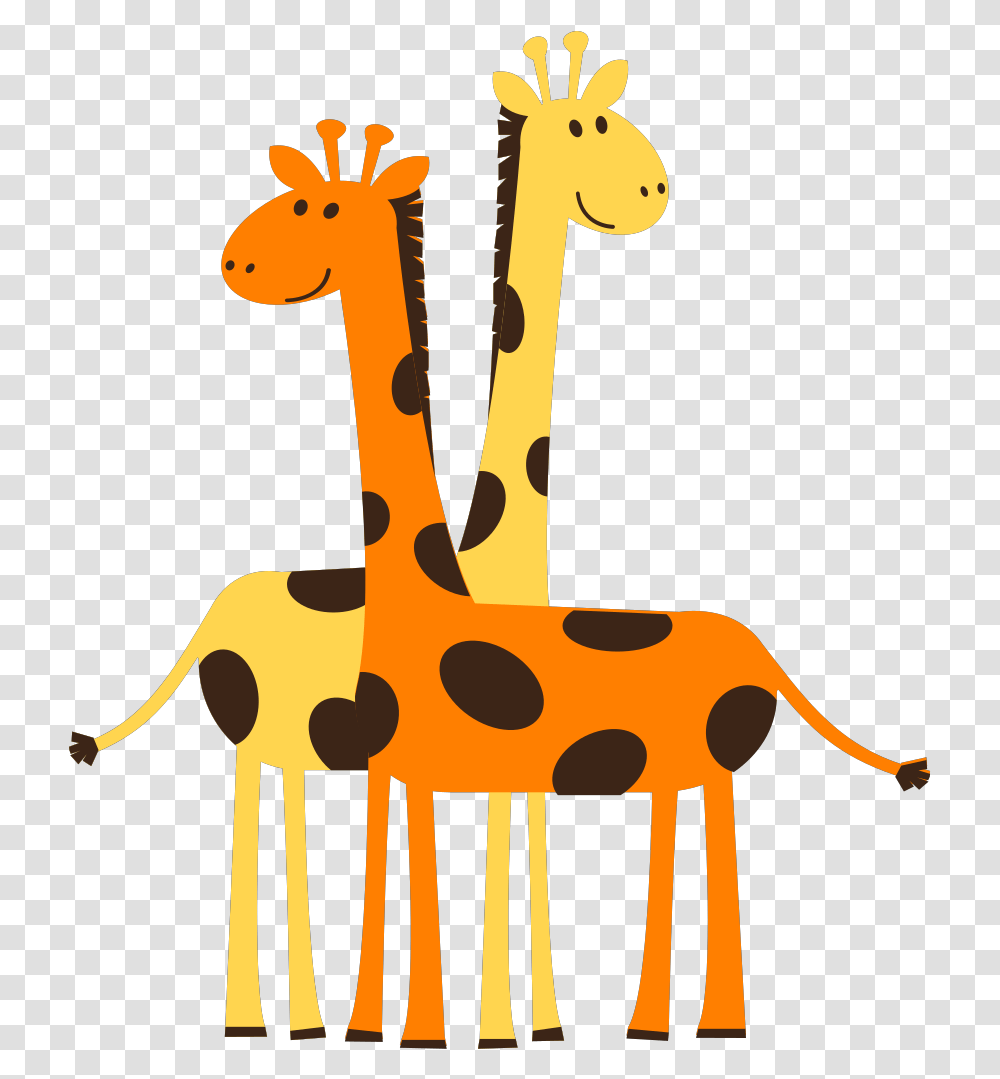 Two Giraffes Animals Svg Clip Art For Web Download Giraffes Clipart, Leisure Activities, Text, Dinosaur, Reptile Transparent Png