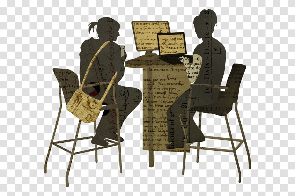 Two Girls At Desk Chair, Furniture, Person, Tabletop, Leisure Activities Transparent Png