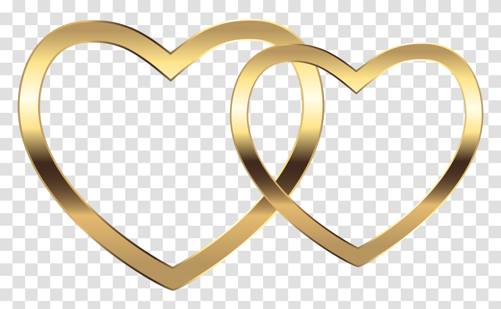 Two Gold Hearts Clip Art Gallery, Label, Sunlight, Gold Medal Transparent Png