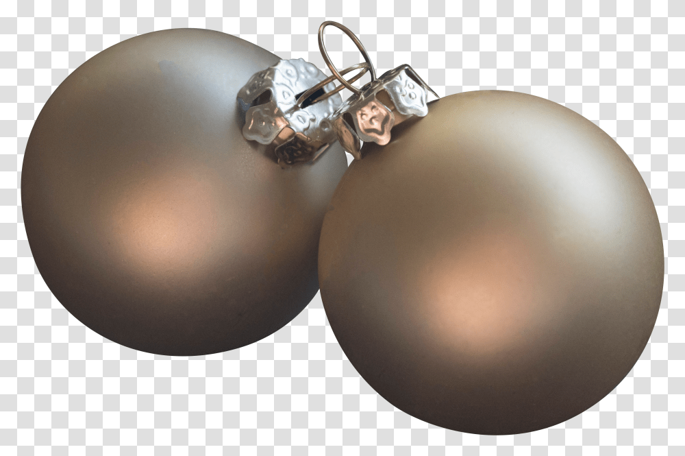 Two Golden Christmas Balls Solid Transparent Png