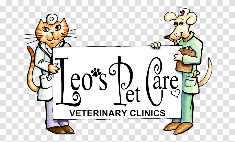 Two Great Little Veterinary Clinics Cartoon, Label, Alphabet, Person Transparent Png