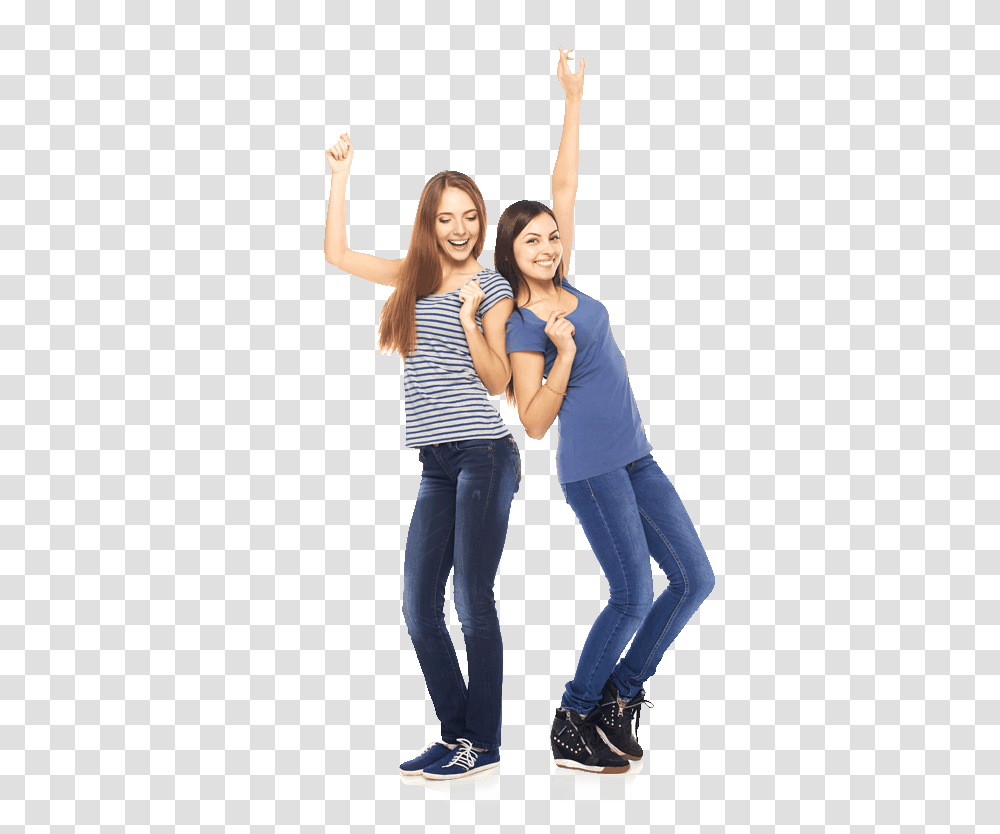Two Happy People Stock Photos 2 Friends, Person, Shoe, Clothing, Dance Transparent Png