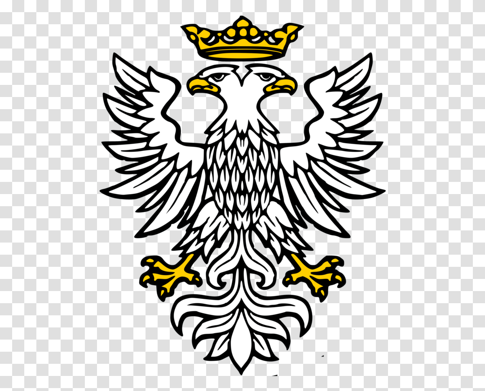 Two Headed Heraldic Eagle, Emblem, Bird, Animal Transparent Png
