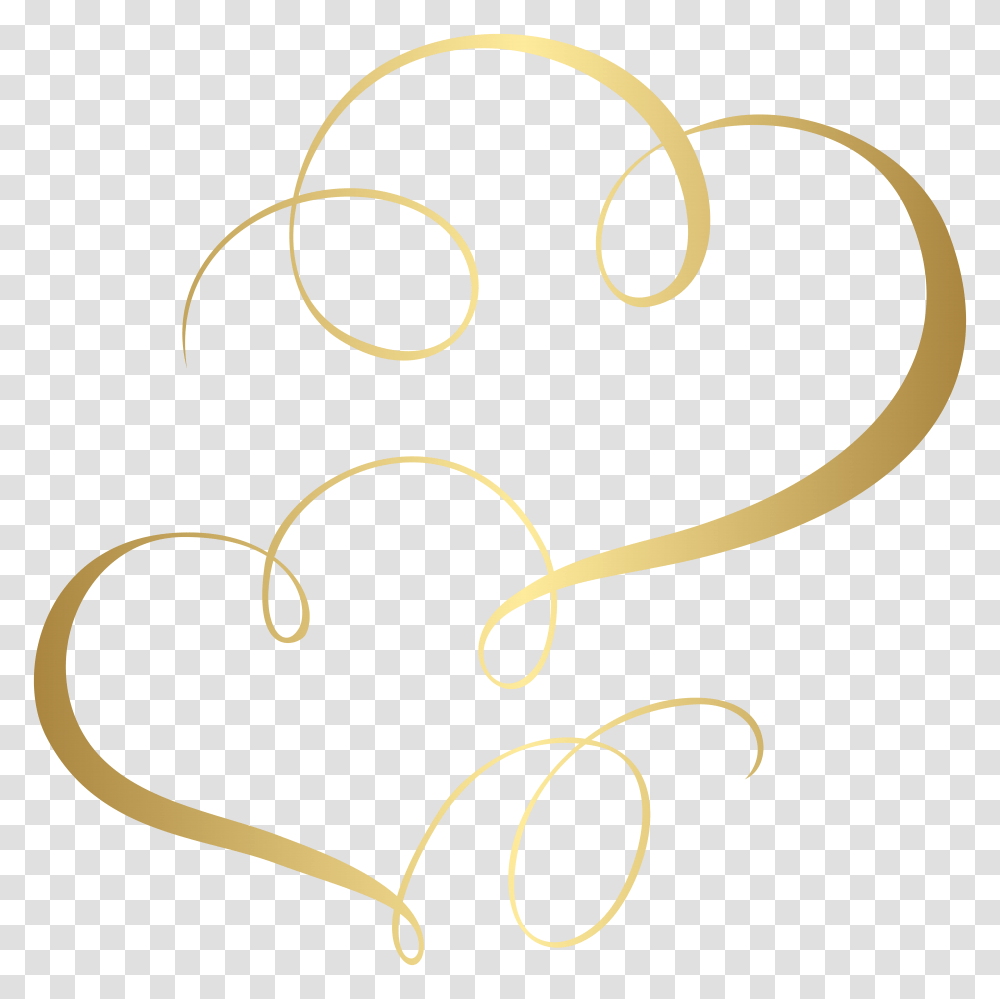 Two Hearts Cards Ornament Clip, Scroll Transparent Png