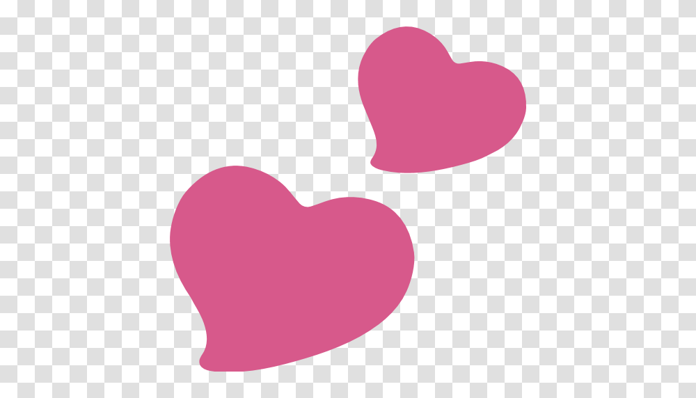 Two Hearts Emoji For Facebook Email Sms Id, Cushion, Pillow, Balloon, Portrait Transparent Png