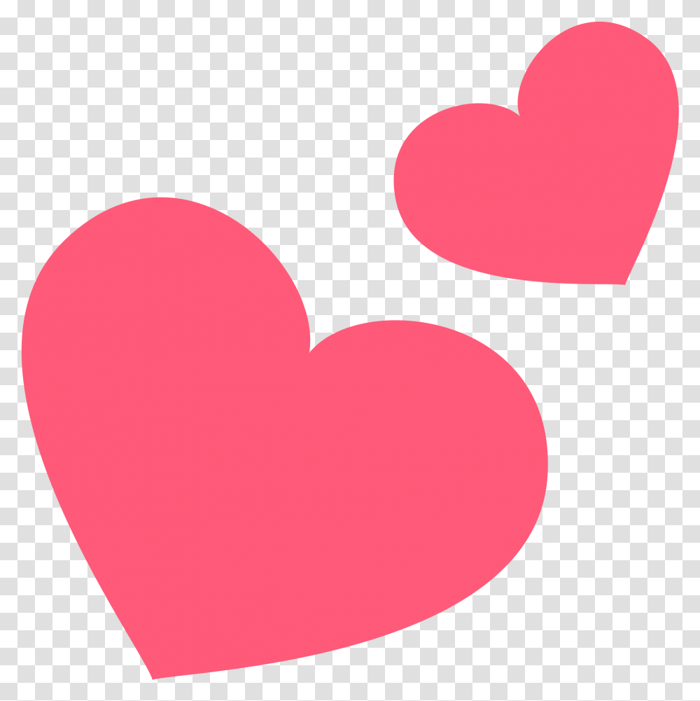 Two Hearts Emoji Icon Vector Symbol Ai Eps Svg Free Two Hearts Emoji, Balloon, Cushion Transparent Png