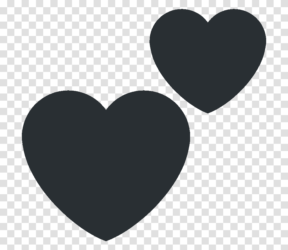 Two Hearts Emoji Twitter, Moon, Outer Space, Night, Astronomy Transparent Png