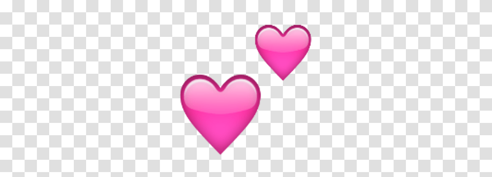 Two Hearts Emojis Emoji Heart Emoji And Heart, Pillow, Cushion Transparent Png