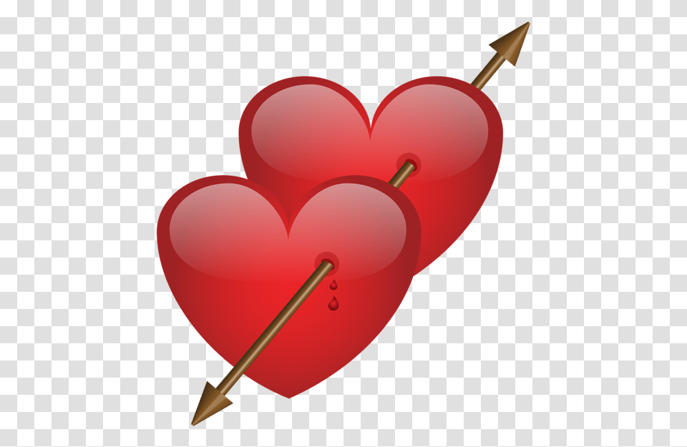 Two Hearts With An Arrow, Balloon, Pin Transparent Png