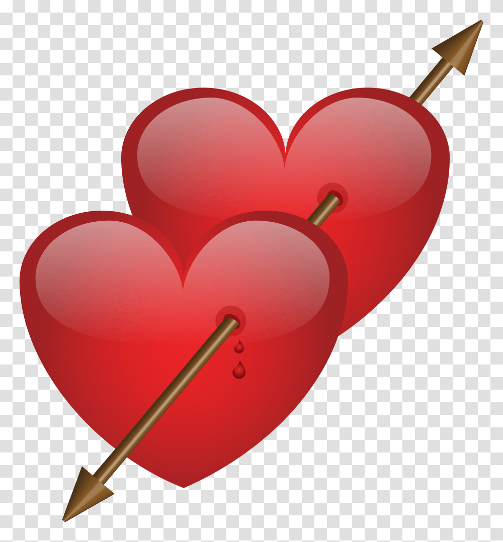 Two Hearts With Arrow Clip Art, Pin, Darts, Game Transparent Png