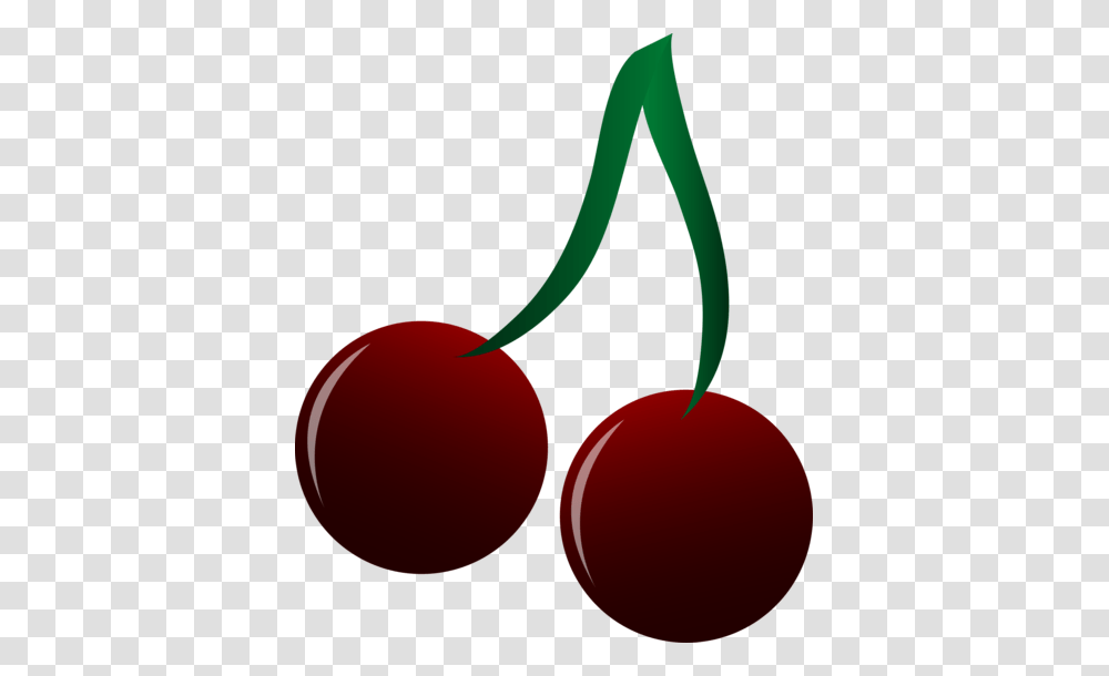 Two Juicy Black Cherries Silhouettes Stencils, Plant, Fruit, Food, Cherry Transparent Png