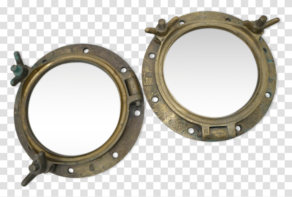 Two Large Windows Complete Old Ship Old Ship Window, Porthole, Wristwatch Transparent Png
