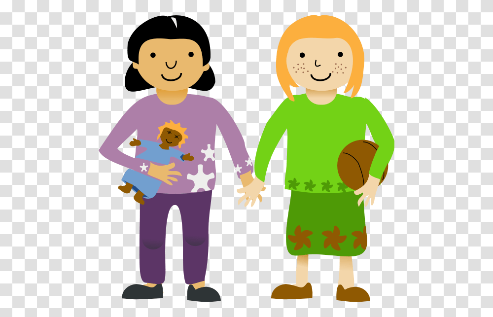 Two Little Girl Clip Arts For Web, Hand, Person, Human, Holding Hands Transparent Png