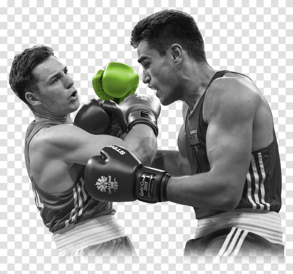 Two Male Boxers Amateur Boxing, Person, Human, Sport, Sports Transparent Png