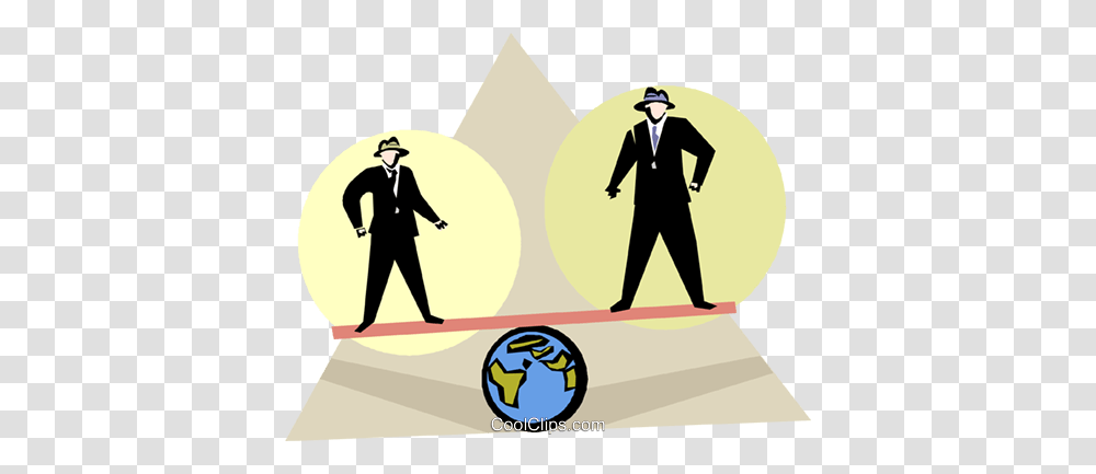 Two Men On A Teeter Totter Royalty Free Vector Clip Art, Person, Duel, Juggling Transparent Png