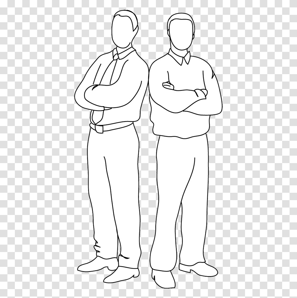 Two Men Standing Back To Back 2 People Back To Back, Person, Human, Hug, Hand Transparent Png